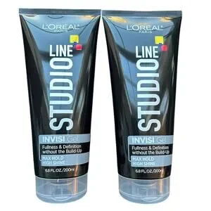 Loreal Line Patterns L'Oreal | Hair | Lot Of 2 Loreal Line Studio Max Hold Invisi Gel 68 Fl ...